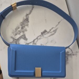 Charles & Keith Blue Belt Bag